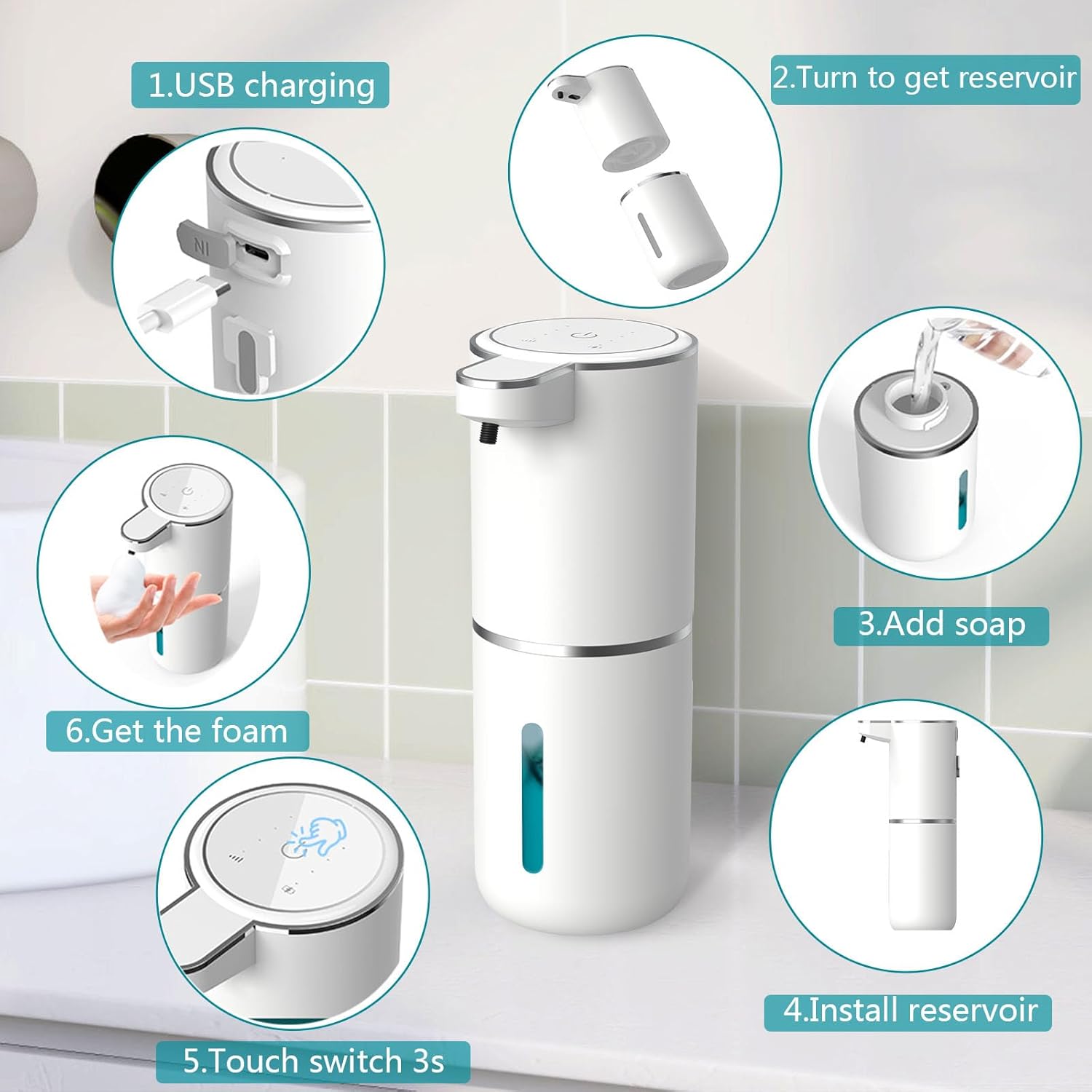 Automatic Touchless Foaming Soap Dispenser