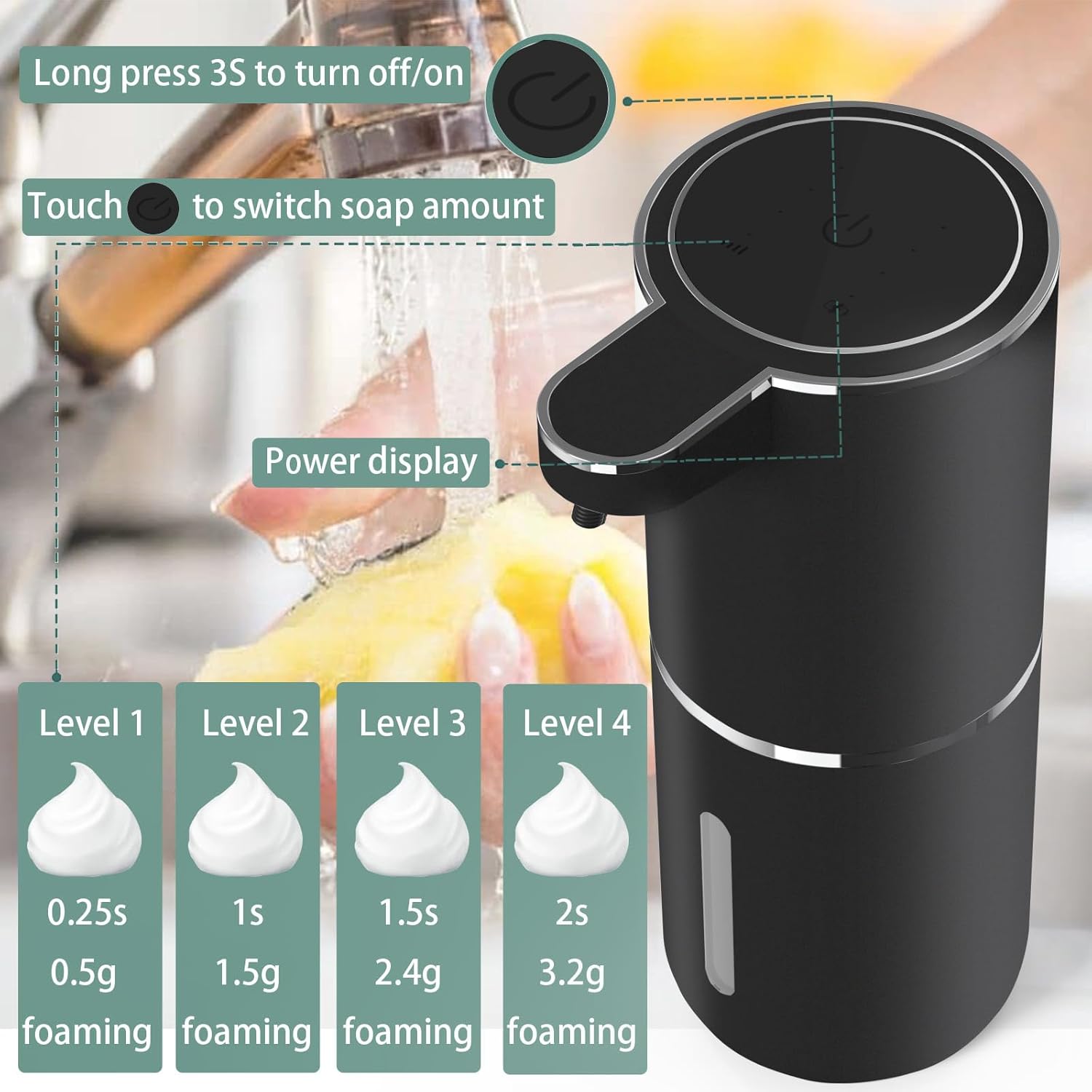 Automatic Touchless Foaming Soap Dispenser