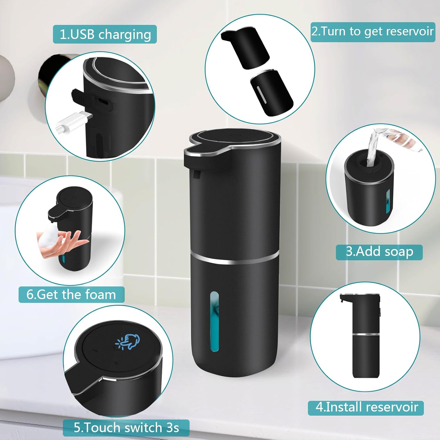 Automatic Touchless Foaming Soap Dispenser