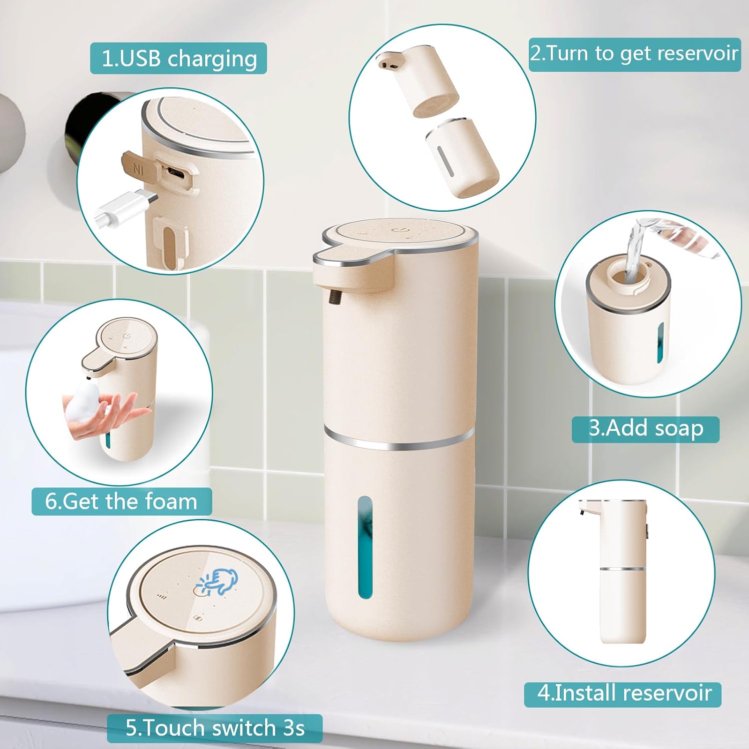 Automatic Touchless Foaming Soap Dispenser